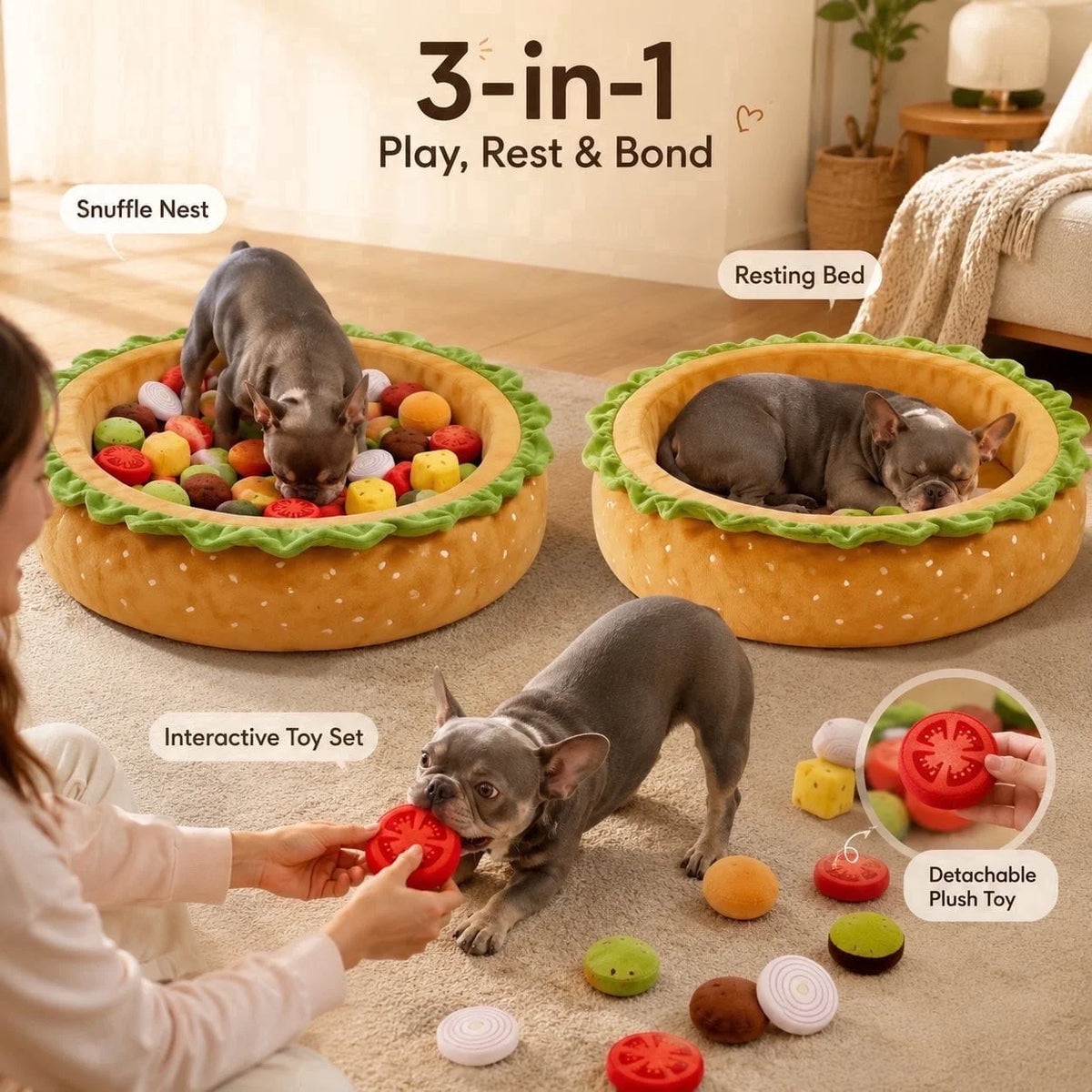 PupWell™ - Burger Dog Ball Pit