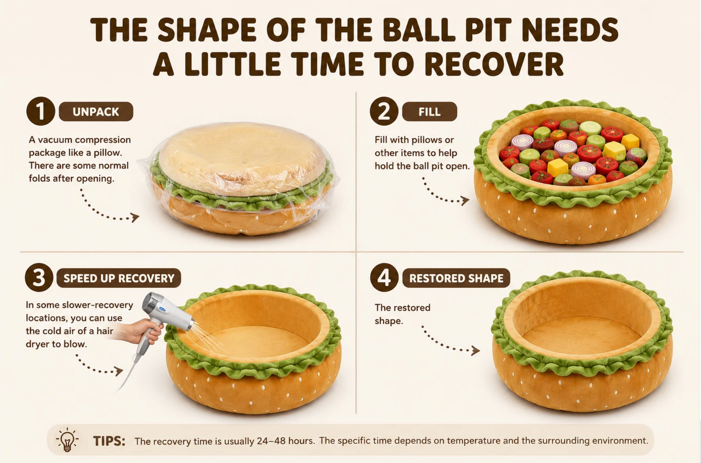 PupWell™ - Burger Dog Pit